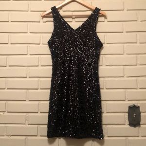 Black Sequin Dress by Kessley